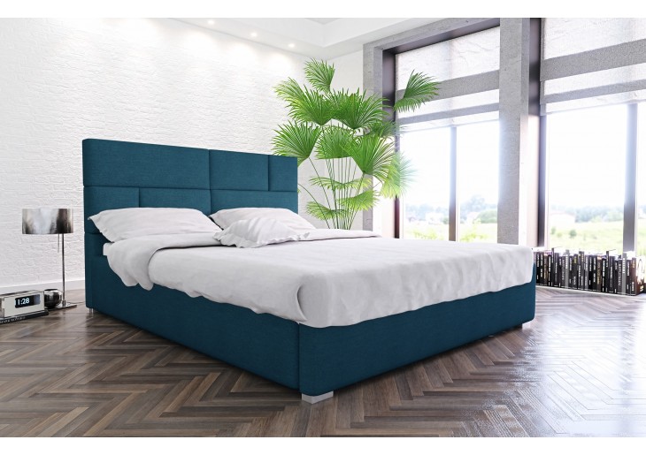 ŁÓŻKO 160x200 Z POJEMNIKIEM - ALIA TKANINY KOLORY DO WYBORU