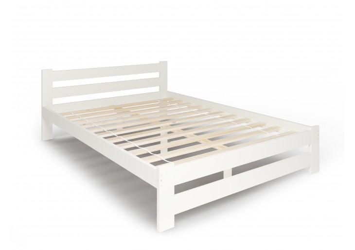 Białe łóżko drewniane - 180x200 Arizona | DARMOWA DOSTAWA