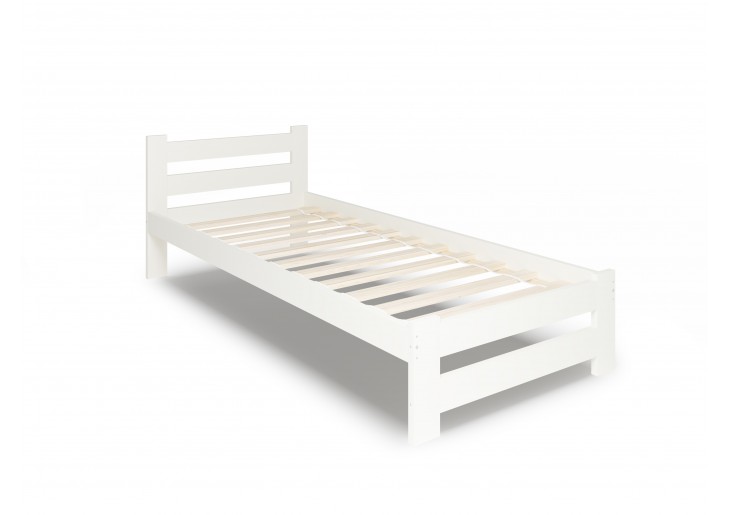 Białe łóżko drewniane - 100x200 Arizona | DARMOWA DOSTAWA
