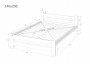 Białe łóżko drewniane - Arizona 140x200 | łóżko i materac | DARMOWA DOSTAWA
