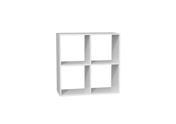 Regał Malax 2x2 BIAŁY