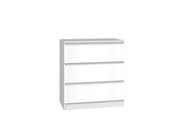 Komoda Malwa M3 BIAŁY POŁYSK