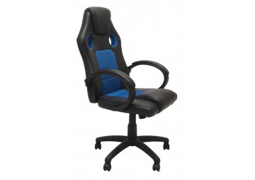 Fotel Enzo ENZO CZARNY NIEBIESKI