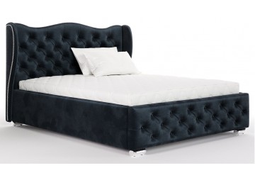 ŁÓŻKO 120x200 Z POJEMNIKIEM - RAPINO - TKANINY KOLORY DO WYBORU