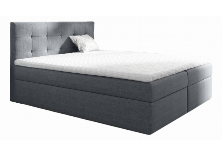 ŁÓŻKO 140X200 KONTYNENTALNE ORIA + 2 POJEMNIKI + MATERACE + TOPER TKANINY I KOLORY DO WYBORU