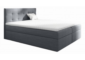 ŁÓŻKO 120X200 KONTYNENTALNE ORIA + 2 POJEMNIKI + MATERACE + TOPER TKANINY I KOLORY DO WYBORU