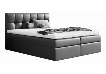 ŁÓŻKO 200X200 KONTYNENTALNE HUELVA + 2 POJEMNIKI + MATERACE + TOPER TKANINY I KOLORY DO WYBORU