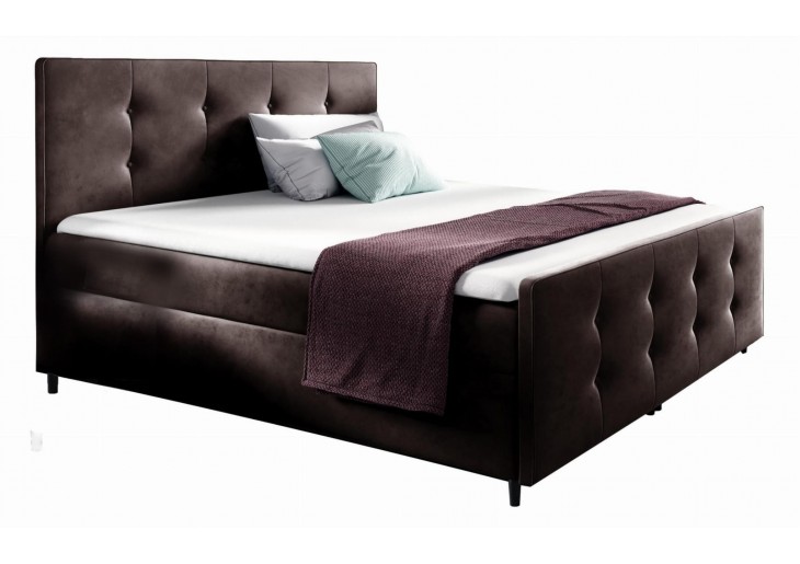 ŁÓŻKO 160X200 KONTYNENTALNE VIEJO + 2 POJEMNIKI + MATERACE + TOPER TKANINY I KOLORY DO WYBORU