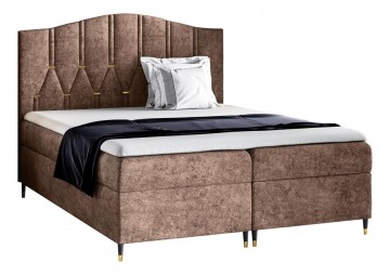 ŁÓŻKO 180X200 KONTYNENTALNE TENO + 2 POJEMNIKI + MATERACE + TOPER TKANINY I KOLORY DO WYBORU