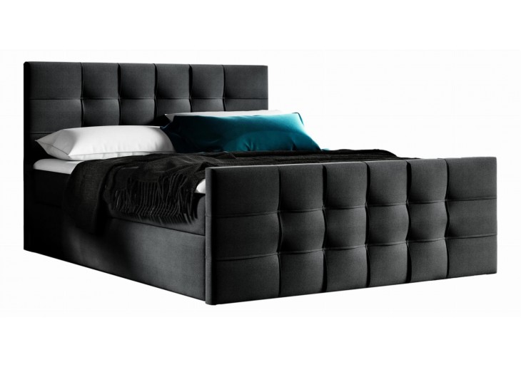 ŁÓŻKO 200X200 KONTYNENTALNE MOYA + 2 POJEMNIKI + MATERACE + TOPER TKANINY I KOLORY DO WYBORU