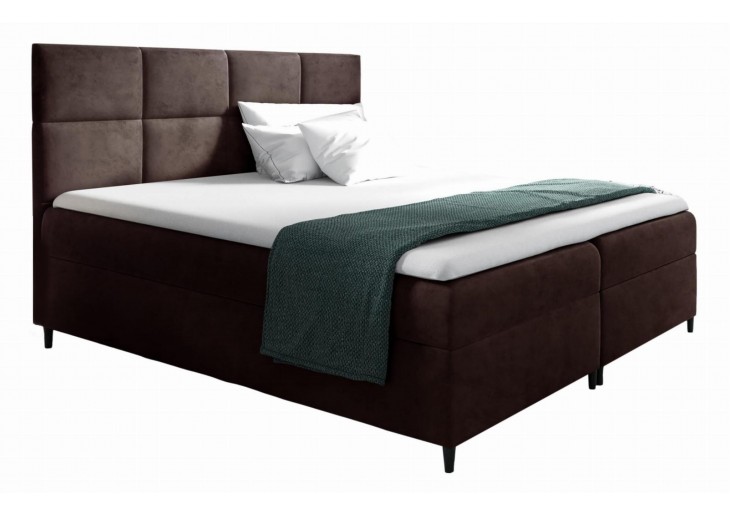 ŁÓŻKO 140X200 KONTYNENTALNE GALDAR + 2 POJEMNIKI + MATERACE + TOPER TKANINY I KOLORY DO WYBORU