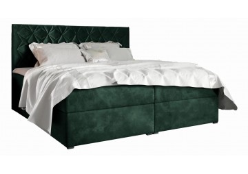 ŁÓŻKO 120X200 KONTYNENTALNE ARONA + 2 POJEMNIKI + MATERACE + TOPER TKANINY I KOLORY DO WYBORU