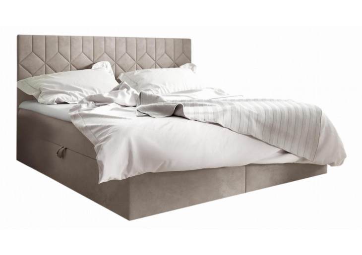 ŁÓŻKO 140X200 KONTYNENTALNE ARUCAS + 2 POJEMNIKI + MATERACE + TOPER TKANINY I KOLORY DO WYBORU