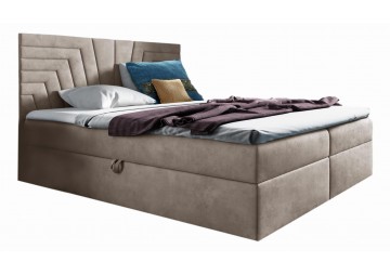 ŁÓŻKO 200X200 KONTYNENTALNE ARTENARA + 2 POJEMNIKI + MATERACE + TOPER TKANINY I KOLORY DO WYBORU