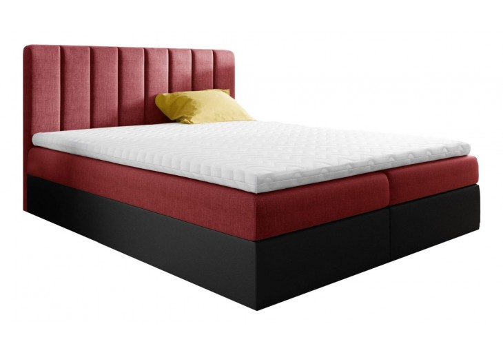 ŁÓŻKO 200X200 KONTYNENTALNE TEBAR + 2 POJEMNIKI + MATERACE + TOPER TKANINY I KOLORY DO WYBORU