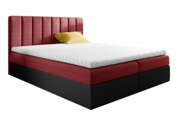 ŁÓŻKO 120X200 KONTYNENTALNE TEBAR + 2 POJEMNIKI + MATERACE + TOPER TKANINY I KOLORY DO WYBORU