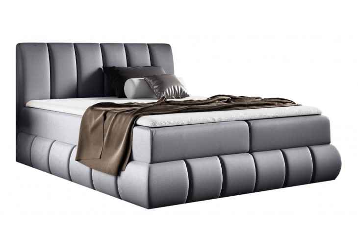 ŁÓŻKO 120X200 KONTYNENTALNE SALAR + 2 POJEMNIKI + MATERACE + TOPER TKANINY I KOLORY DO WYBORU