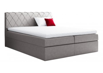 ŁÓŻKO 200X200 KONTYNENTALNE GALERA + 2 POJEMNIKI + MATERACE + TOPER TKANINY I KOLORY DO WYBORU