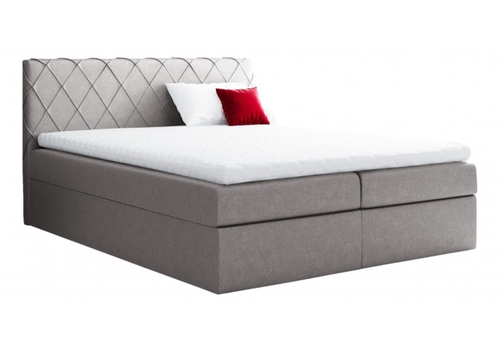 ŁÓŻKO 200X200 KONTYNENTALNE GALERA + 2 POJEMNIKI + MATERACE + TOPER TKANINY I KOLORY DO WYBORU