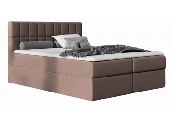 ŁÓŻKO 140X200 KONTYNENTALNE CADIAR + 2 POJEMNIKI + MATERACE + TOPER TKANINY I KOLORY DO WYBORU