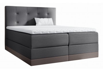 ŁÓŻKO 200X200 KONTYNENTALNE ALEDO + 2 POJEMNIKI + MATERACE + TOPER TKANINY I KOLORY DO WYBORU