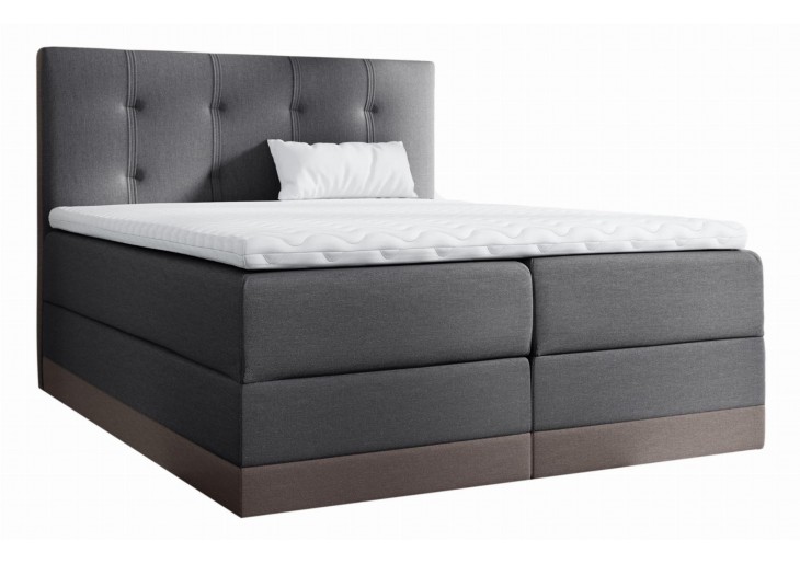 ŁÓŻKO 160X200 KONTYNENTALNE ALEDO + 2 POJEMNIKI + MATERACE + TOPER TKANINY I KOLORY DO WYBORU