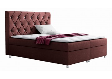 ŁÓŻKO 180X200 KONTYNENTALNE AVILES + 2 POJEMNIKI + MATERACE + TOPER TKANINY I KOLORY DO WYBORU