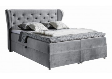 ŁÓŻKO 180X200 KONTYNENTALNE SANTA CRUZ+ 2 POJEMNIKI + MATERACE + TOPER TKANINY I KOLORY DO WYBORU