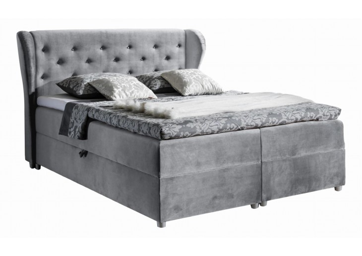 ŁÓŻKO 180X200 KONTYNENTALNE SANTA CRUZ+ 2 POJEMNIKI + MATERACE + TOPER TKANINY I KOLORY DO WYBORU