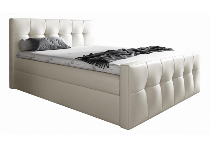 ŁÓŻKO 140X200 KONTYNENTALNE GONDOMAR + 2 POJEMNIKI + MATERACE + TOPER TKANINY I KOLORY DO WYBORU