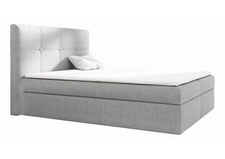 ŁÓŻKO 120X200 KONTYNENTALNE ALMEIRIM + 2 POJEMNIKI + MATERACE + TOPER TKANINY I KOLORY DO WYBORU