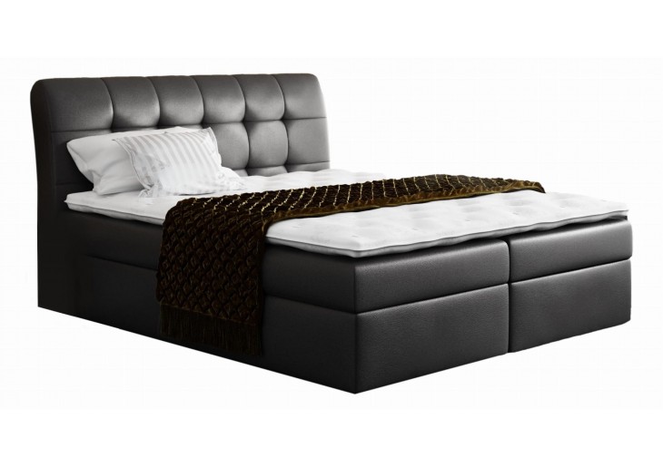 ŁÓŻKO 140X200 KONTYNENTALNE ELVAS + 2 POJEMNIKI + MATERACE + TOPER TKANINY I KOLORY DO WYBORU