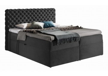 ŁÓŻKO 180X200 KONTYNENTALNE FARO + 2 POJEMNIKI + MATERACE + TOPER TKANINY I KOLORY DO WYBORU