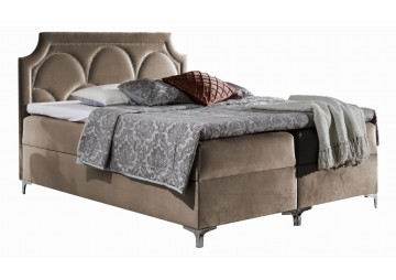 ŁÓŻKO 180X200 KONTYNENTALNE EVORA + 2 POJEMNIKI + MATERACE + TOPER TKANINY I KOLORY DO WYBORU