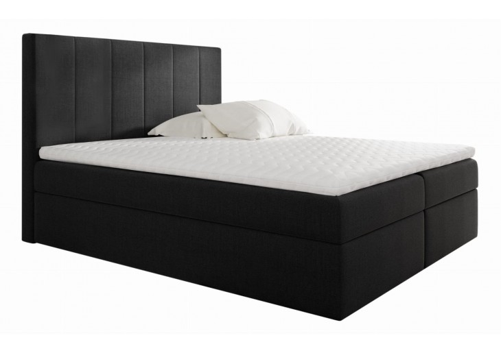 ŁÓŻKO 180X200 KONTYNENTALNE ALMADA + 2 POJEMNIKI + MATERACE + TOPER TKANINY I KOLORY DO WYBORU