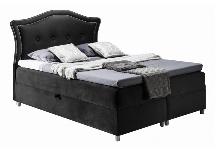 ŁÓŻKO 160X200 KONTYNENTALNE AMADORA + 2 POJEMNIKI + MATERACE + TOPER TKANINY I KOLORY DO WYBORU