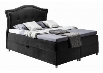 ŁÓŻKO 120X200 KONTYNENTALNE AMADORA + 2 POJEMNIKI + MATERACE + TOPER TKANINY I KOLORY DO WYBORU