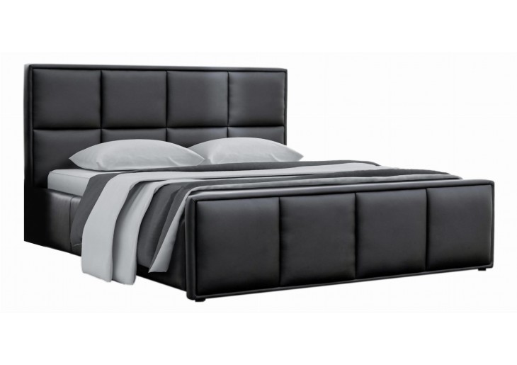 ŁÓŻKO 140x200 Z POJEMNIKIEM - ZAMORA TKANINY KOLORY DO WYBORU