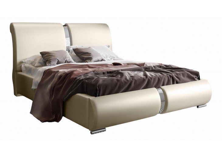 ŁÓŻKO 200x200 Z POJEMNIKIEM - OVIEDO TKANINY KOLORY DO WYBORU