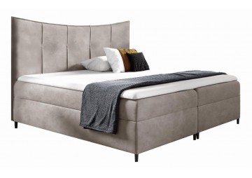 ŁÓŻKO 140X200 KONTYNENTALNE VILLARTA + 2 POJEMNIKI + MATERACE + TOPER TKANINY I KOLORY DO WYBORU