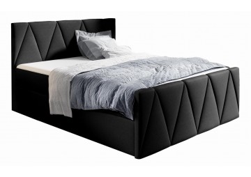 ŁÓŻKO 120X200 KONTYNENTALNE TOTANA LUX + 2 POJEMNIKI + MATERACE + TOPER TKANINY I KOLORY DO WYBORU