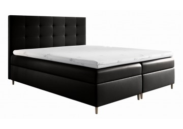 ŁÓŻKO 200X200 KONTYNENTALNE BARRAX + 2 POJEMNIKI + MATERACE + TOPER TKANINY I KOLORY DO WYBORU