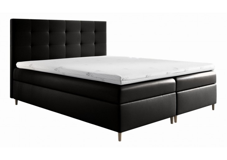 ŁÓŻKO 140X200 KONTYNENTALNE BARRAX + 2 POJEMNIKI + MATERACE + TOPER TKANINY I KOLORY DO WYBORU