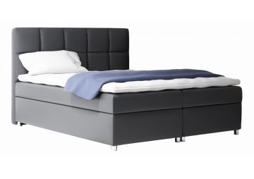 ŁÓŻKO 120X200 KONTYNENTALNE MONTIJO + 2 POJEMNIKI + MATERACE + TOPER TKANINY I KOLORY DO WYBORU