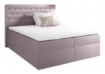 ŁÓŻKO 200X200 KONTYNENTALNE LAGOS + 2 POJEMNIKI + MATERACE + TOPER TKANINY I KOLORY DO WYBORU