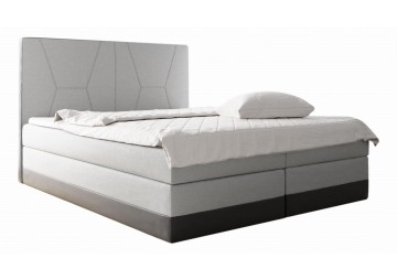 ŁÓŻKO 140X200 KONTYNENTALNE FATIMA + 2 POJEMNIKI + MATERACE + TOPER TKANINY I KOLORY DO WYBORU