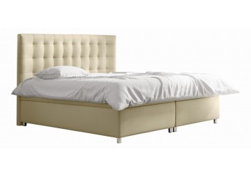 ŁÓŻKO 120X200 KONTYNENTALNE BARREIRO + 2 POJEMNIKI + MATERACE + TOPER TKANINY I KOLORY DO WYBORU