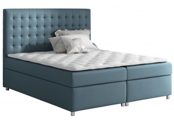 ŁÓŻKO 140X200 KONTYNENTALNE AMARANTE + 2 POJEMNIKI + MATERACE + TOPER TKANINY I KOLORY DO WYBORU