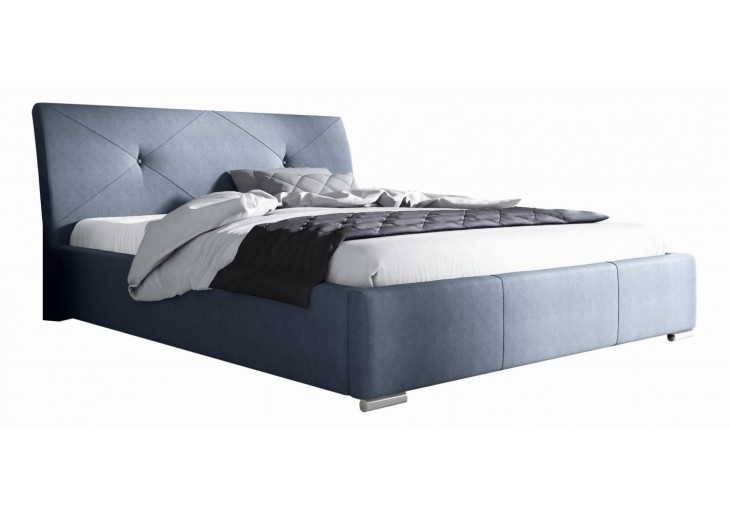 ŁÓŻKO 140x200 Z POJEMNIKIEM - PALENCIA TKANINY KOLORY DO WYBORU