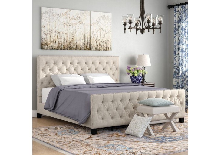 ŁÓŻKO 200x200 Z POJEMNIKIEM - NOCELLE  TKANINY KOLORY DO WYBORU